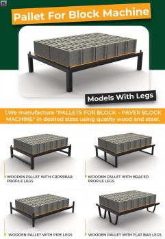 WOODEN PALLET FOR CONCRETE BLOCK MACHINES